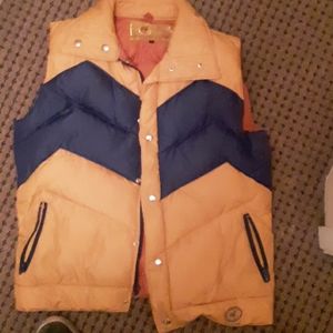Vintage down insulated puffer vest